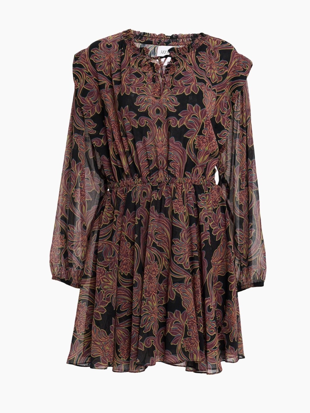 NWT MISA Los Angeles Lilly Floral Chiffon Mini Dress Size Small